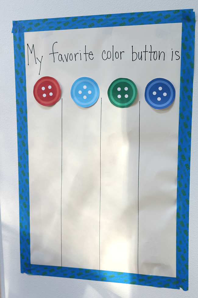 Graphing activity inspired by pete the cat and his four groovy buttons