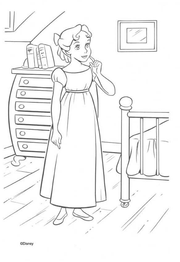 Wendy in her house coloring pages