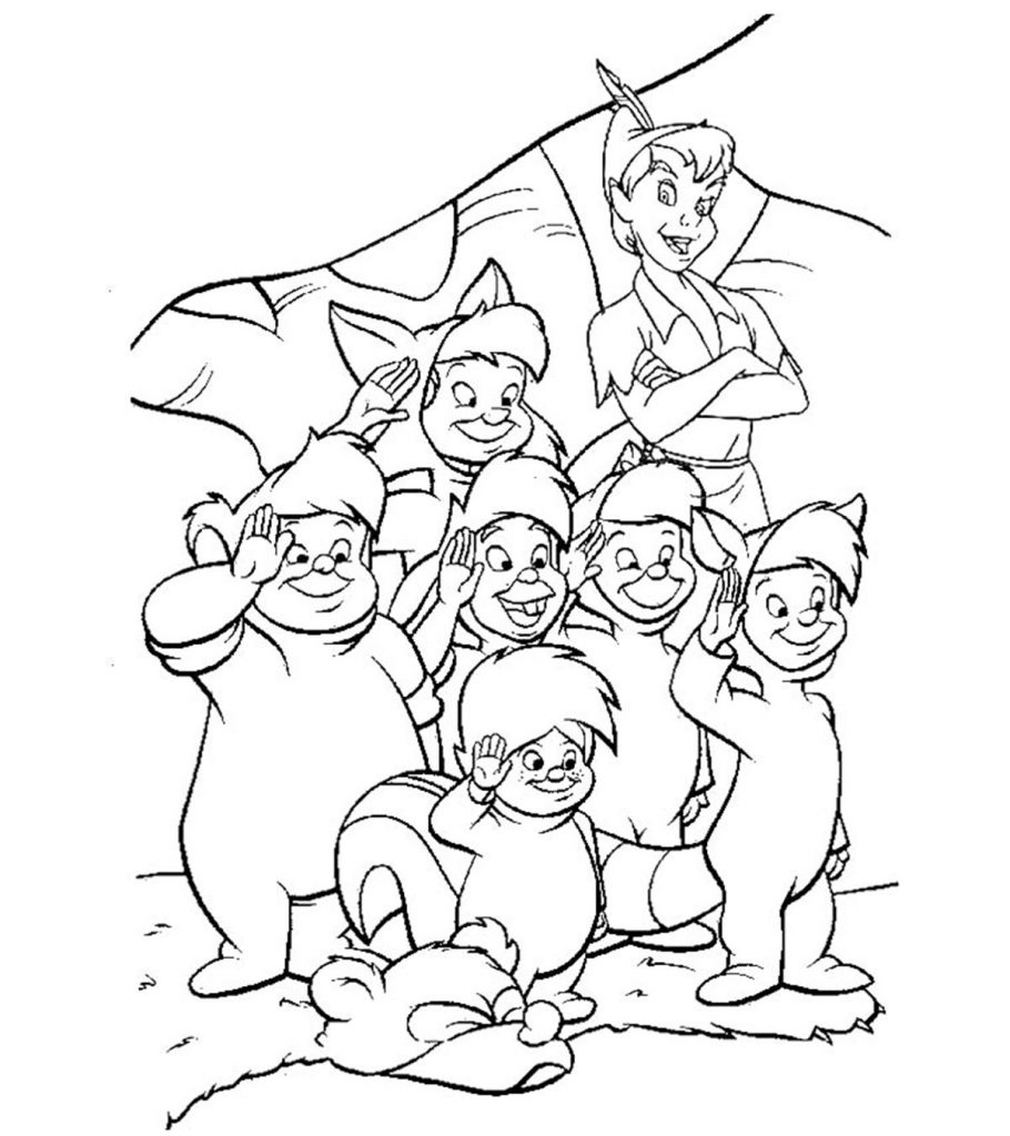 Peter pan coloring pages
