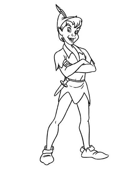 Free printable peter pan coloring pages for kids