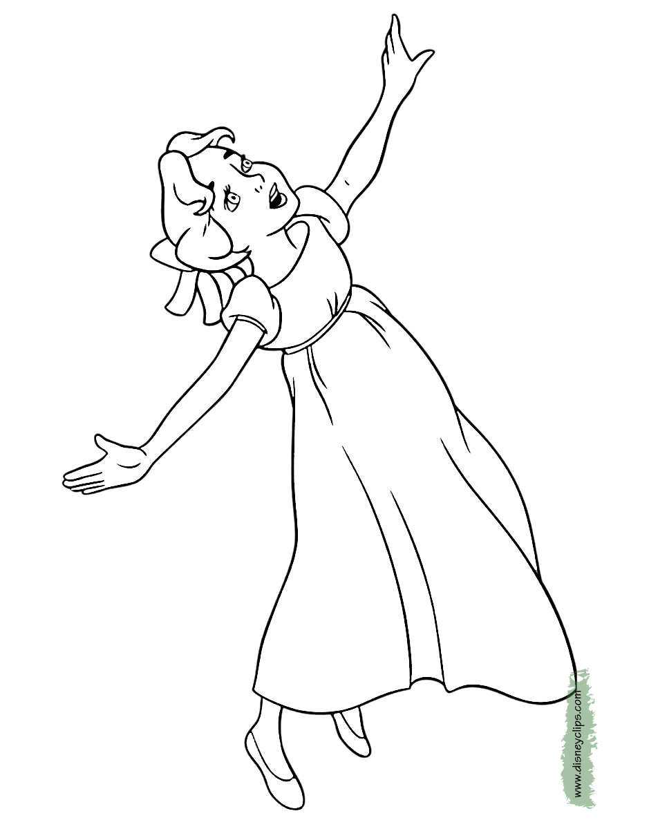 Printable peter pan coloring pages