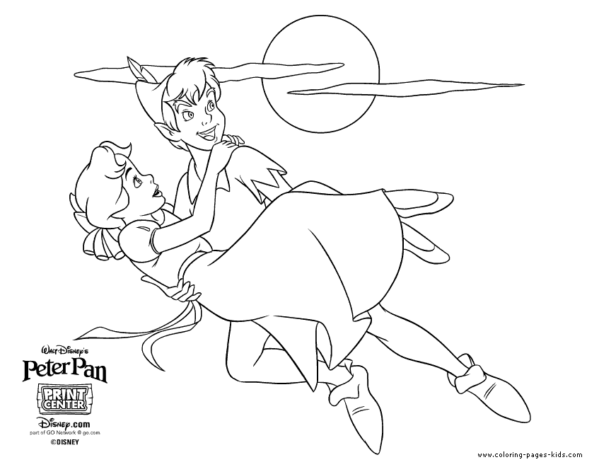 Peter pan coloring pages free printable disney coloring sheets for kids