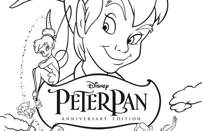 Peter pan coloring page