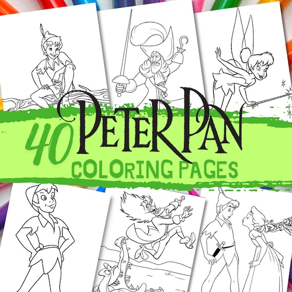 Peter pan coloring pages coloring book for kid printable coloring pages coloring pages for adult cartoon coloring book for kids