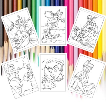 Unlock creativity printable peter pan coloring pages collection for kids