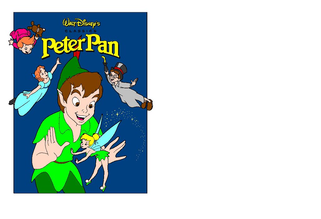Peter pan coloring page colored i went ahead and colored tâ