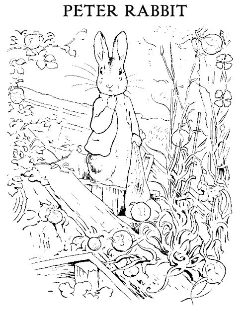 Strangers pilgrims on earth gardening with peter rabbit precious playtime peter rabbit and friends beatrix potter illustrations colouring pages