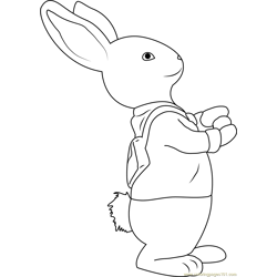 Peter rabbit coloring pages for kids printable free download