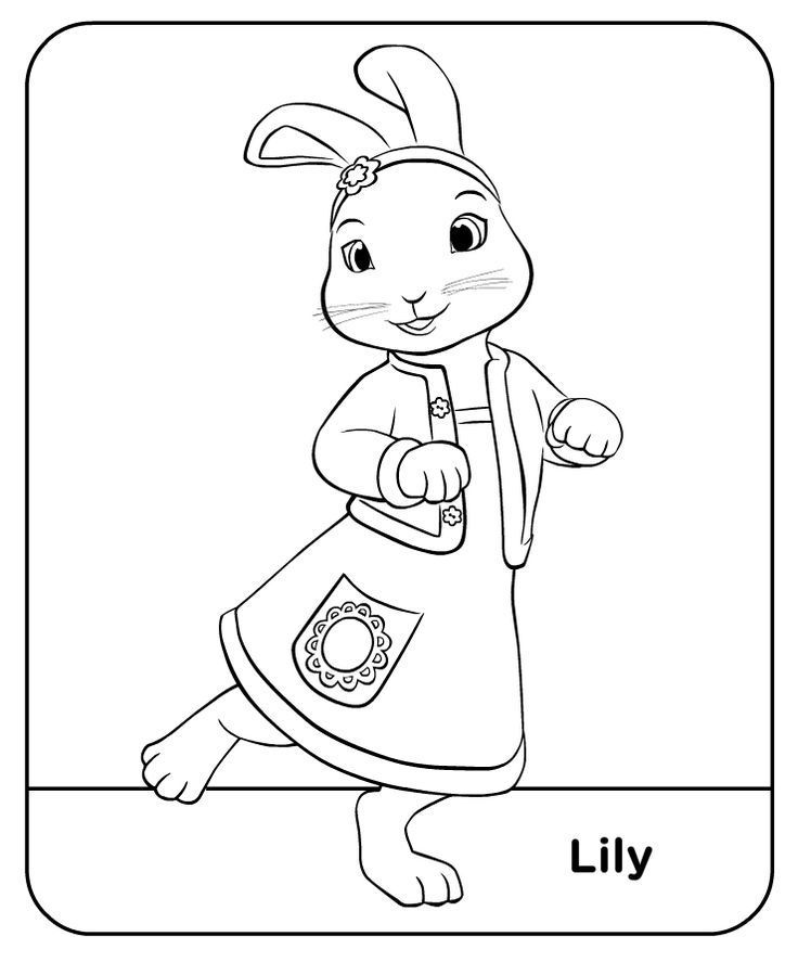 Download or print this amazing coloring page peter rabbit colour lily treehouse colouring pages pintâ coloriage lapin coloriage coloriage lapin de paques