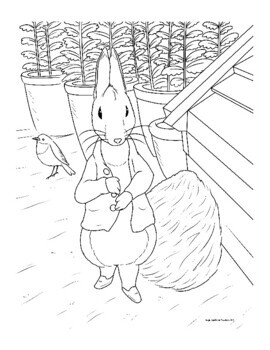 Peter rabbit coloring page
