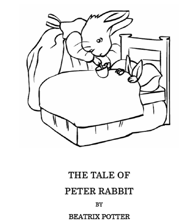 Easter kids craft ideas peter rabbit coloring pages