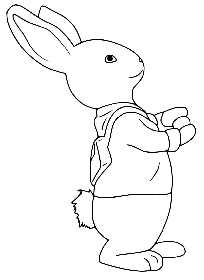 Peter rabbit to print coloring page