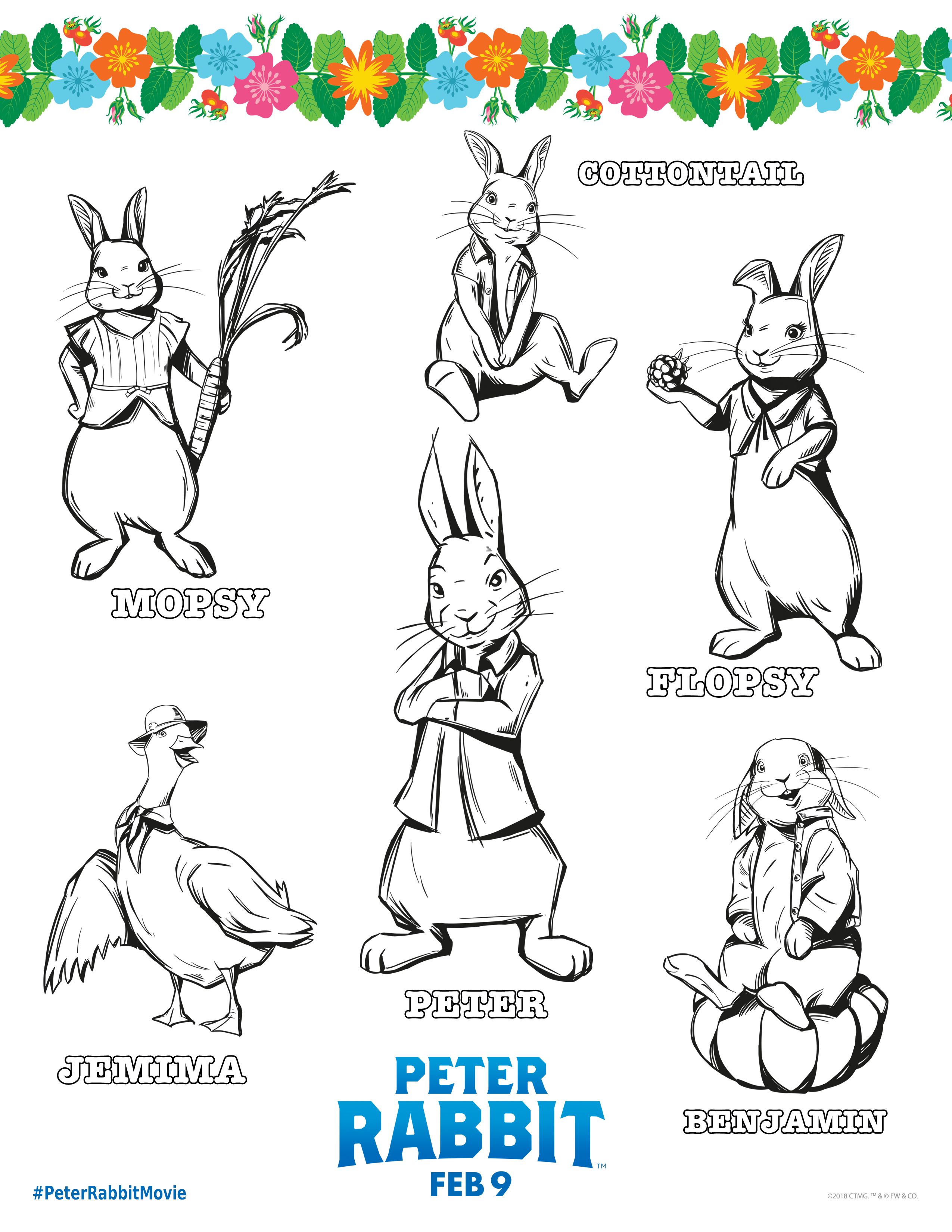 Peter rabbit coloring page peter rabbit and friends peter rabbit coloring pages