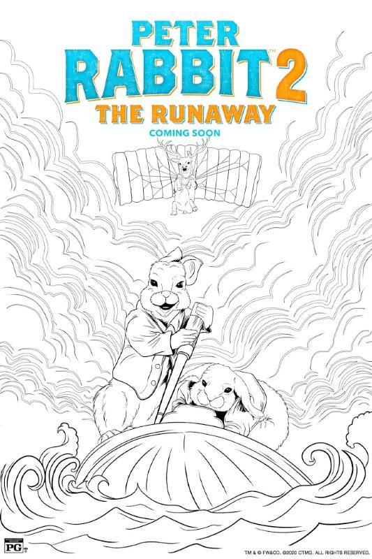 Peter rabbit the runaway free activity coloring sheets