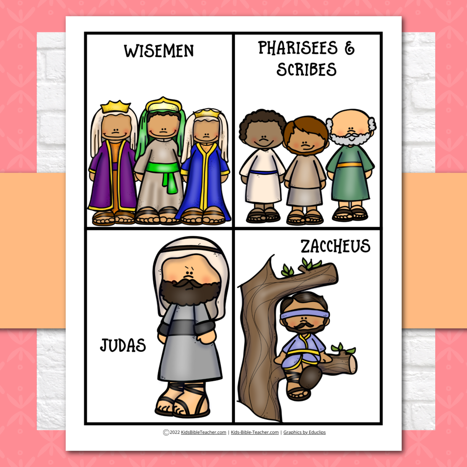 Bible bingo new testament characters