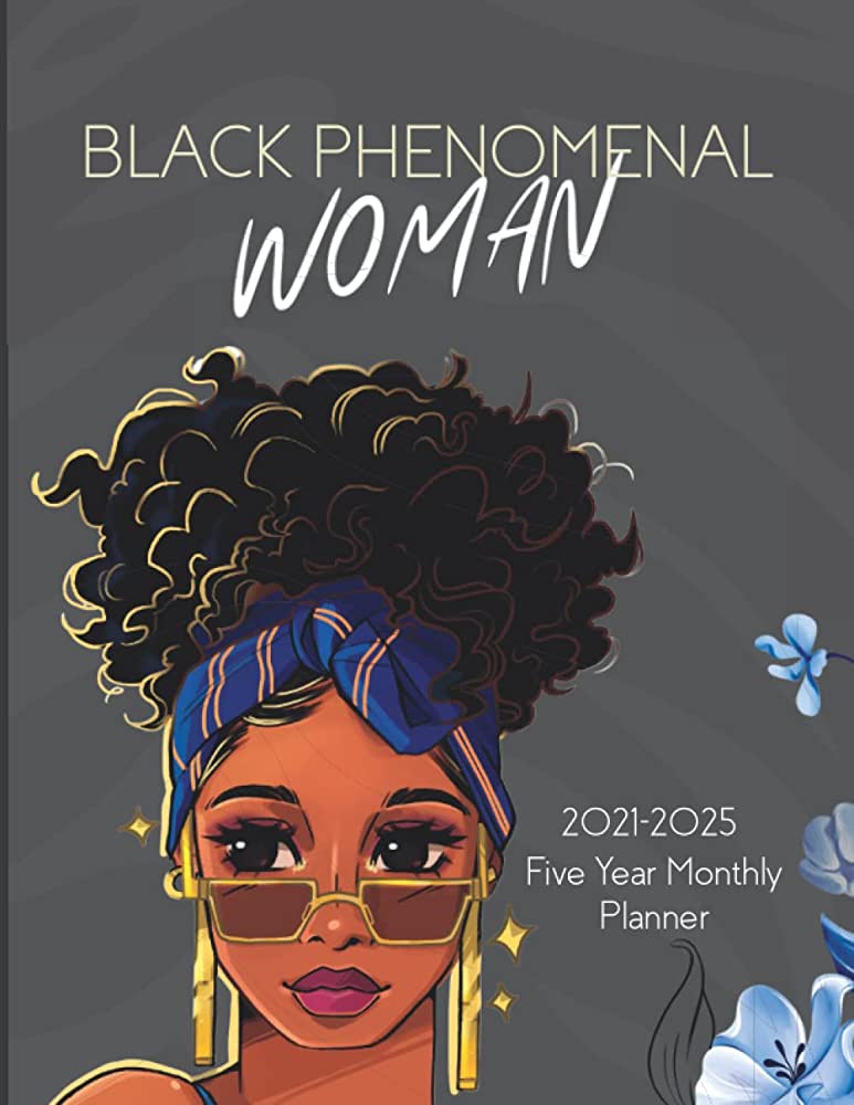 Black phenomenal woman five year planner