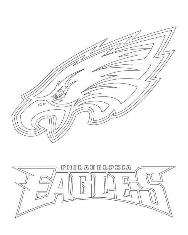 Philadelphia eagles coloring pages printable pdf