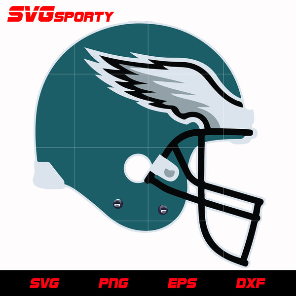 Philadelphia eagles helmet svg nfl svg eps dxf png digital file â svg sporty