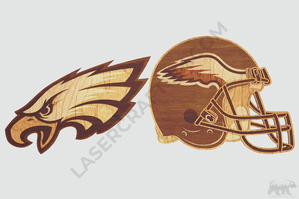 Philadelphia eagles layered design for cutting