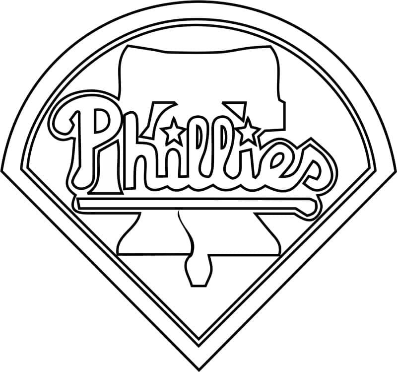Philadelphia phillies logo coloring page