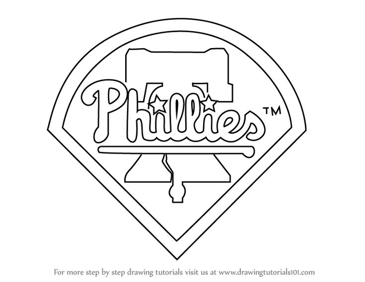 Phillies coloring pages philadelphia phillies logo baseball coloring pages sports coloring pages