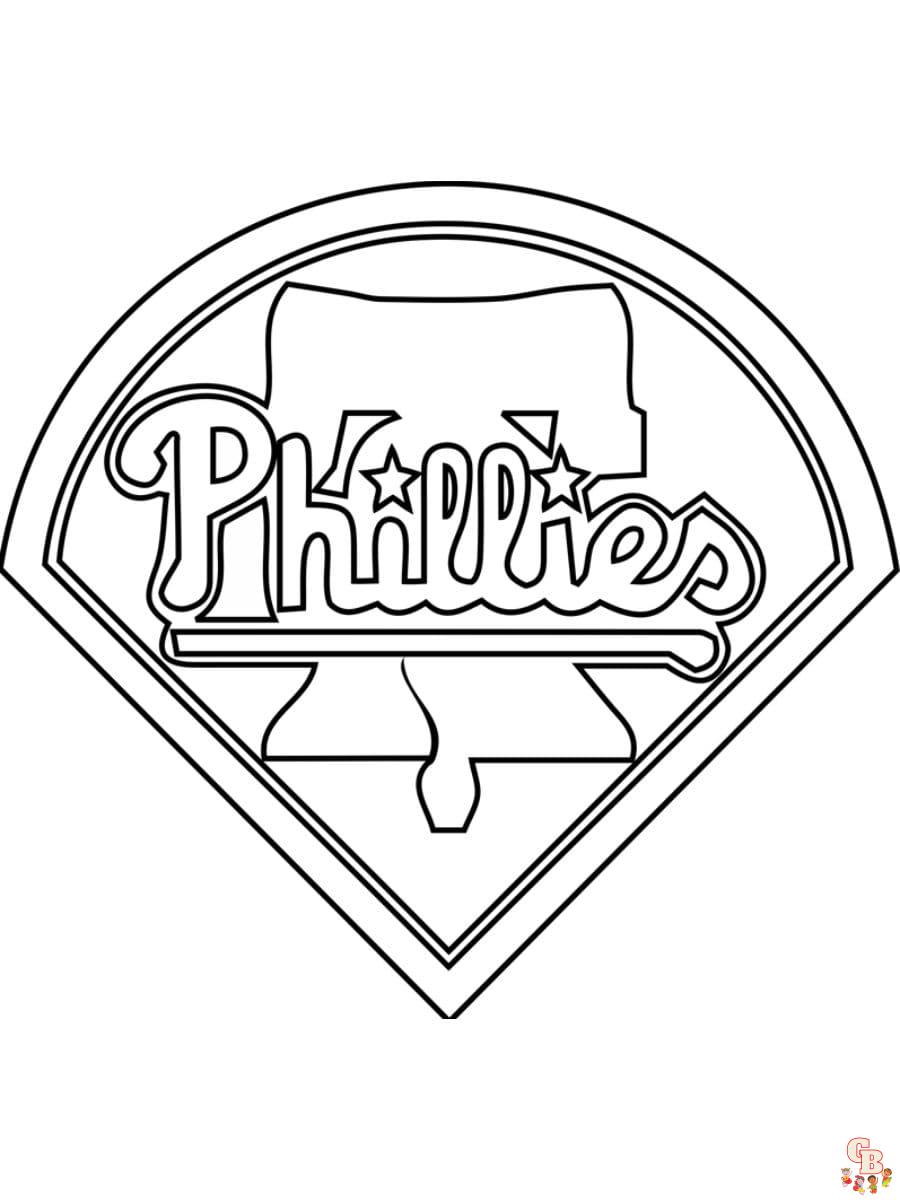 Printable phillies coloring pages free for kids and adults