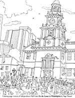 Philadelphia coloring book pages