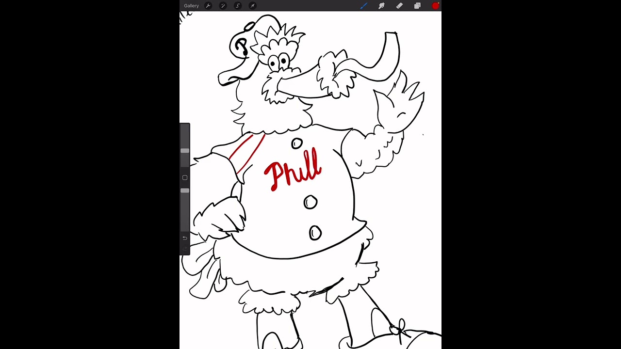 Learn to draw the philly phanatic