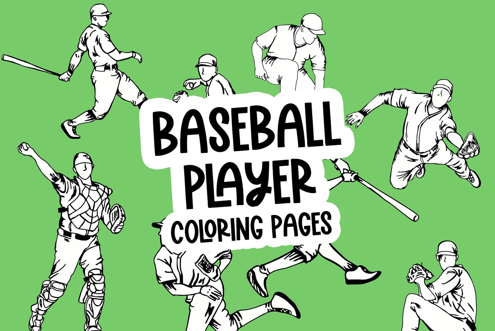 Baseball player coloring pages clipart free sports printables at