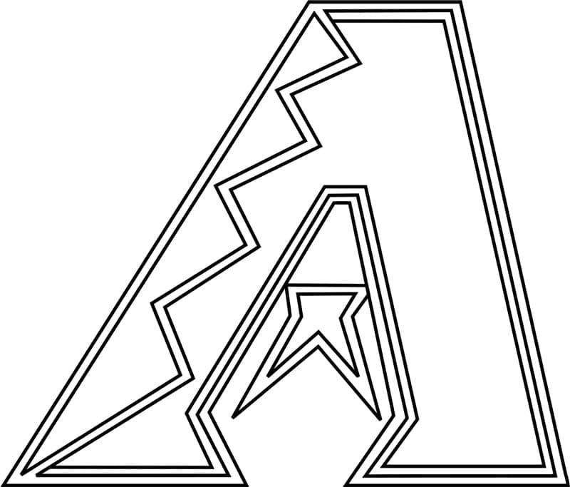 Arizona diamondbacks logo coloring page