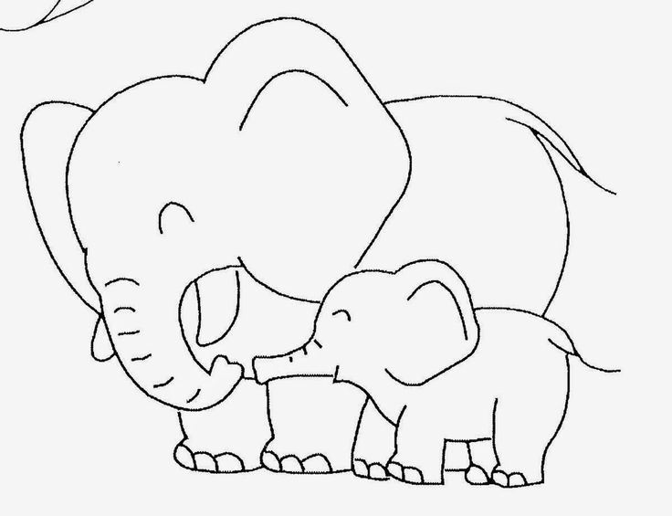 Elephant baby drawing