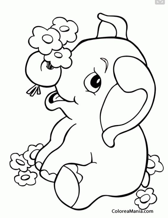 Elephant coloring page animal coloring pag jungle coloring pag