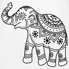 Elephant drawing elephant coloring page indian elephant drawing