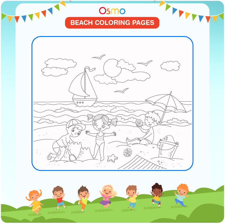 Beach coloring pages download free printables