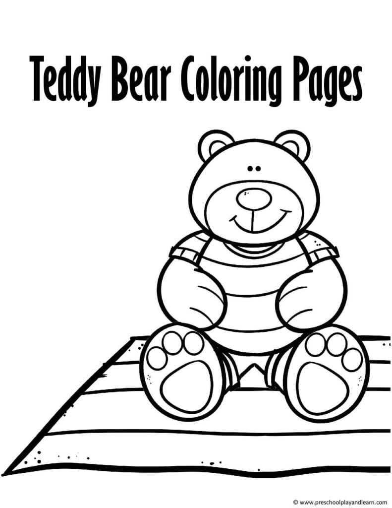 Ð free teddy bear coloring pages