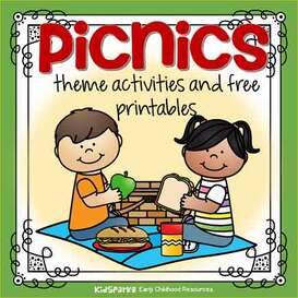 Picnics theme activities and printables for preschool and kindergarten