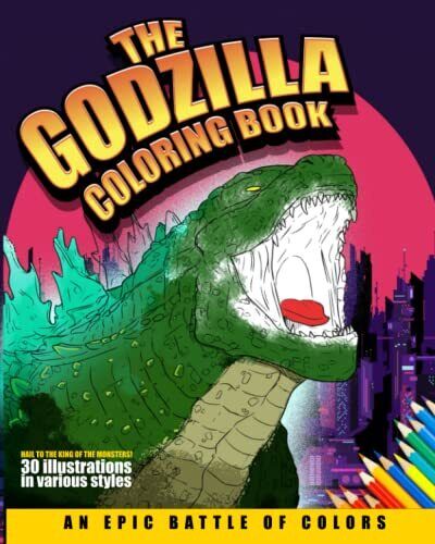 The godzilla coloring book an epic battle of colors godzilla coloring books fo