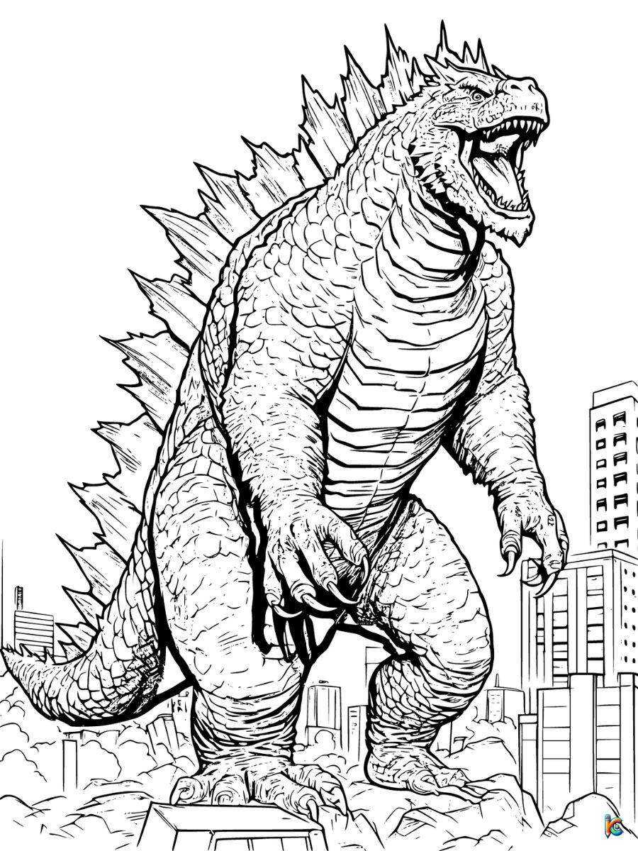 Discover godzilla coloring pages on coloringpageskc