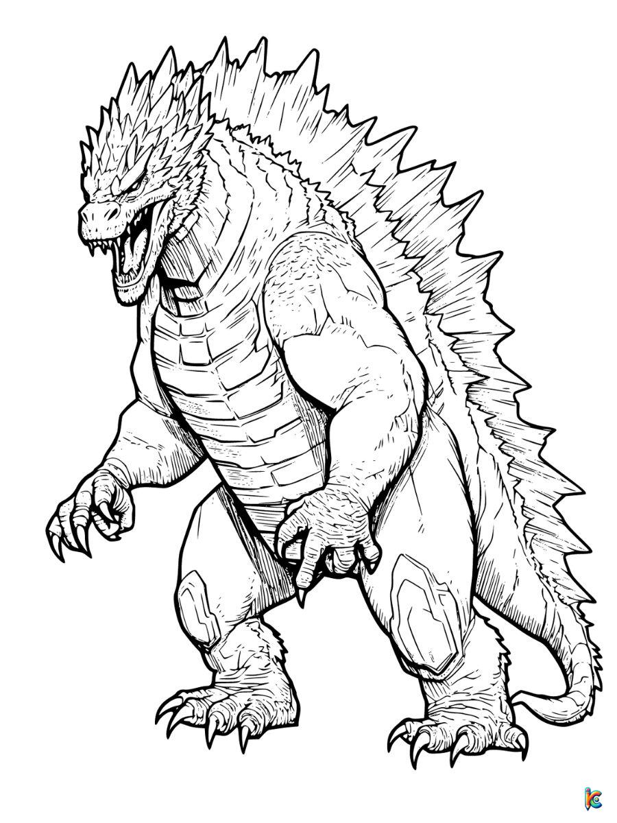 Godzilla coloring pages â