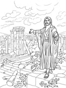 Nehemiah rebuilding the walls of jerusalem coloring page free printable coloring pages