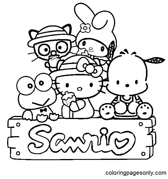Sanrio coloring pages hello kitty colouring pages cartoon coloring pages hello kitty coloring