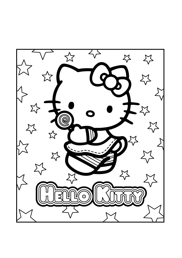 Hello kitty and friends coloring pages printable for free download
