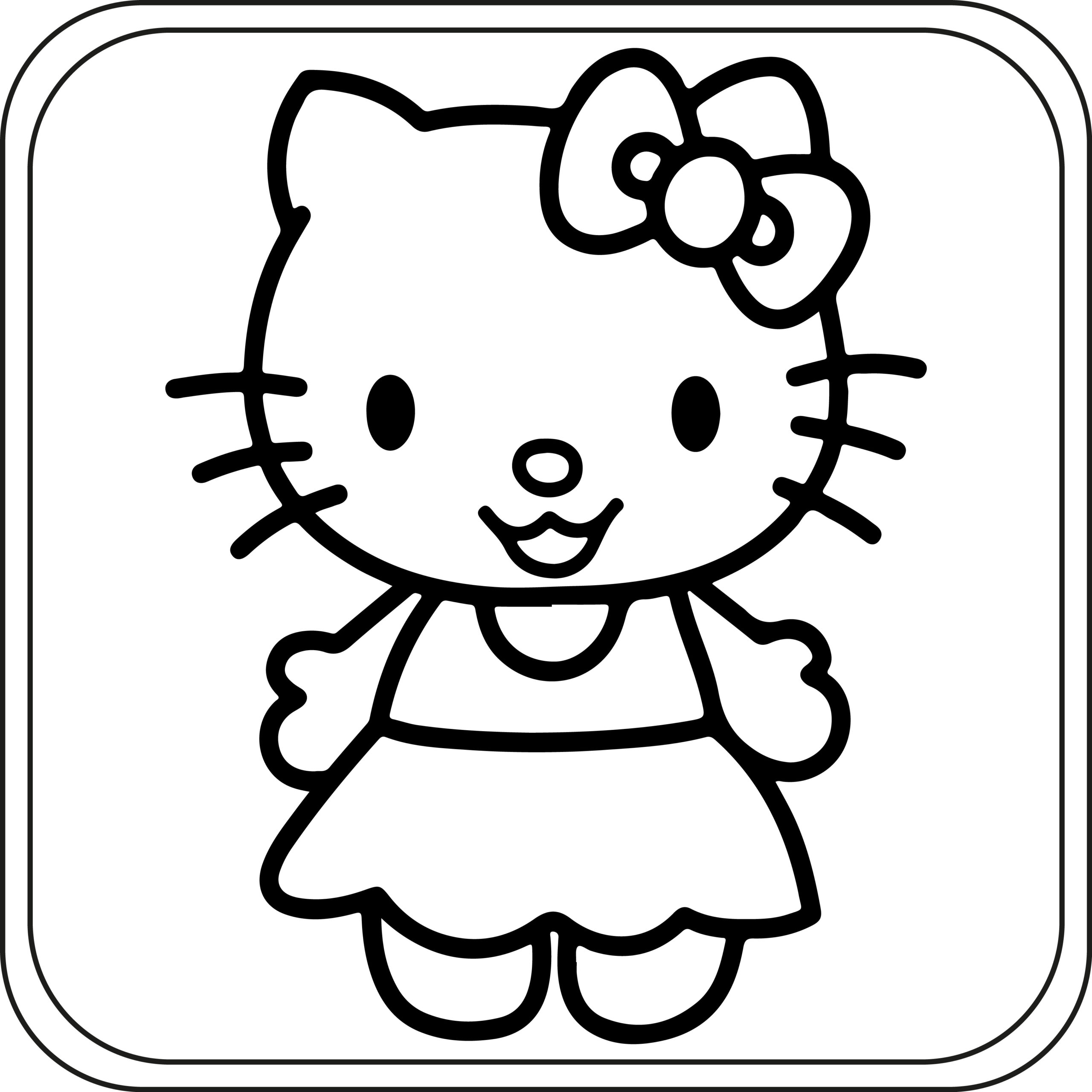 Hello kitty coloring pages preschool kindergarten first grade made by teachers