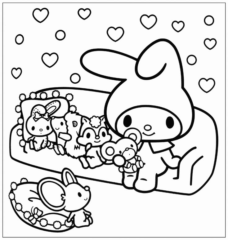 My melody coloring pages