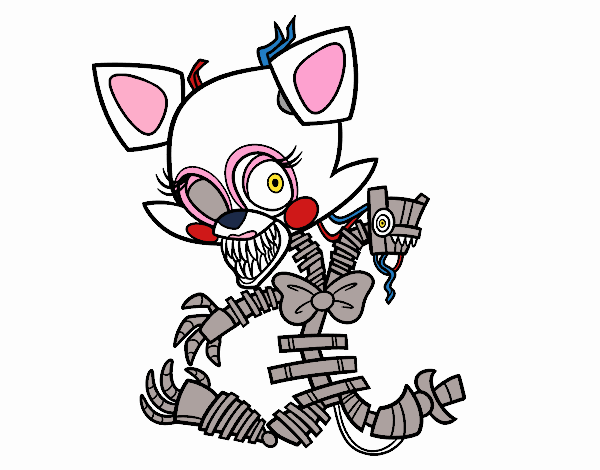 Colored page mangle from five nights at freddys painted by user not registered