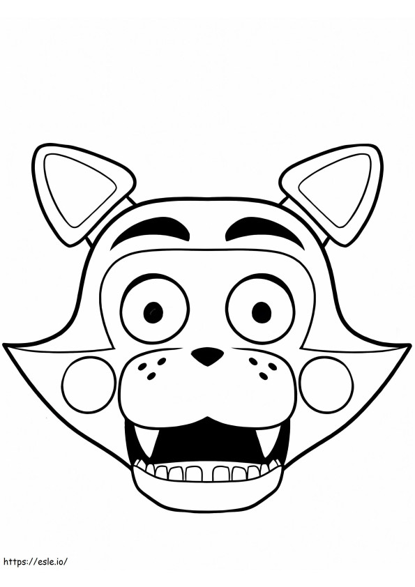 Mangle nights at freddys coloring page