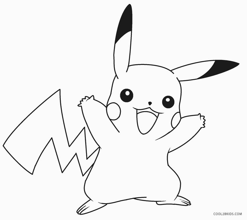 Printable pikachu coloring pages for kids coolbkids pikachu coloring page cartoon coloring pages pokemon coloring