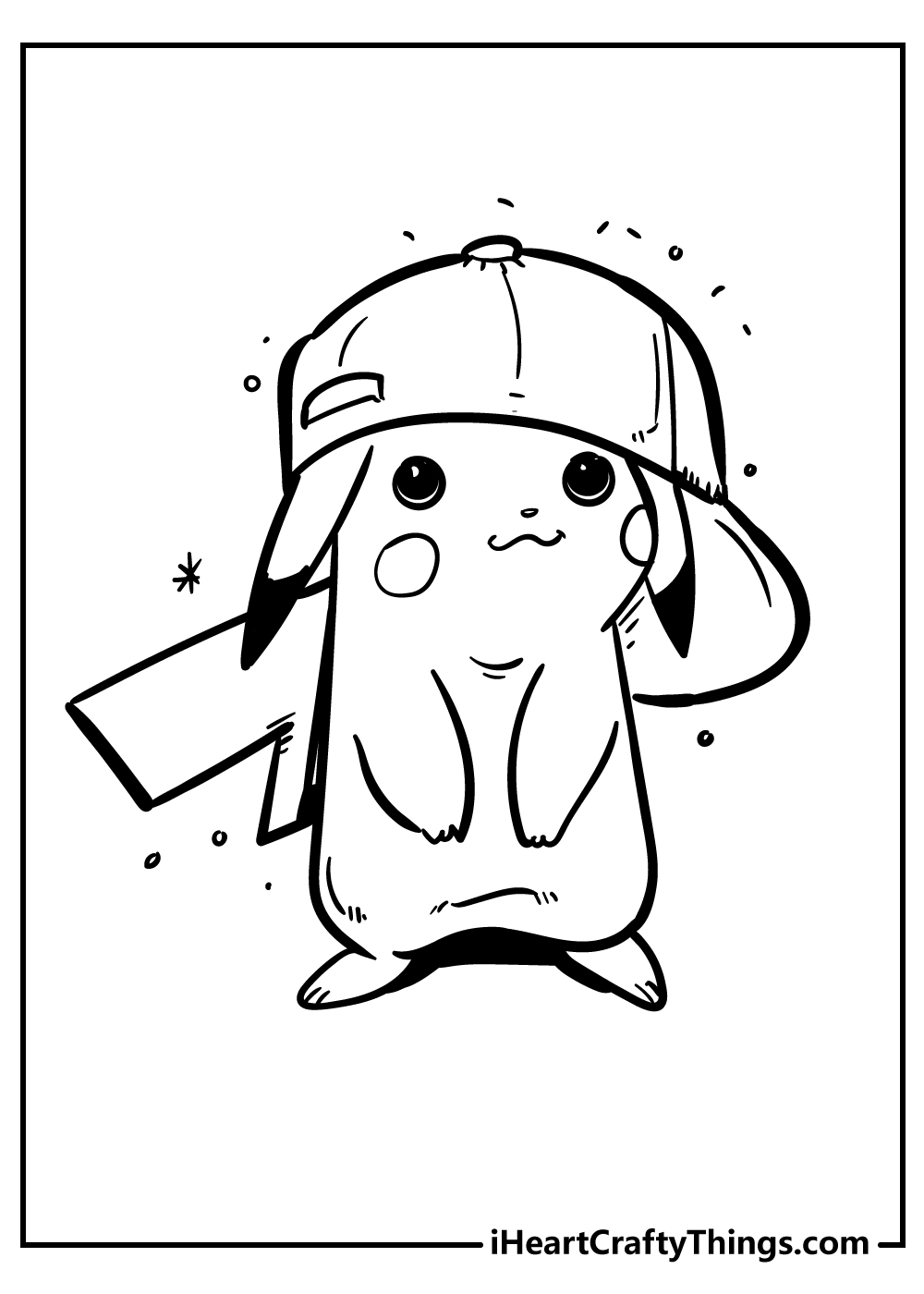 Pikachu coloring pages free printables