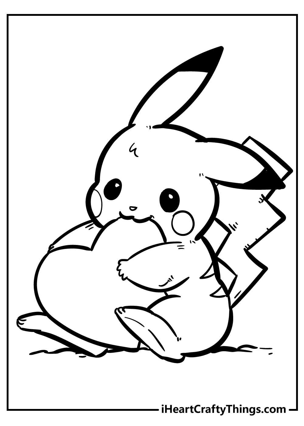 Pikachu coloring pages free printables