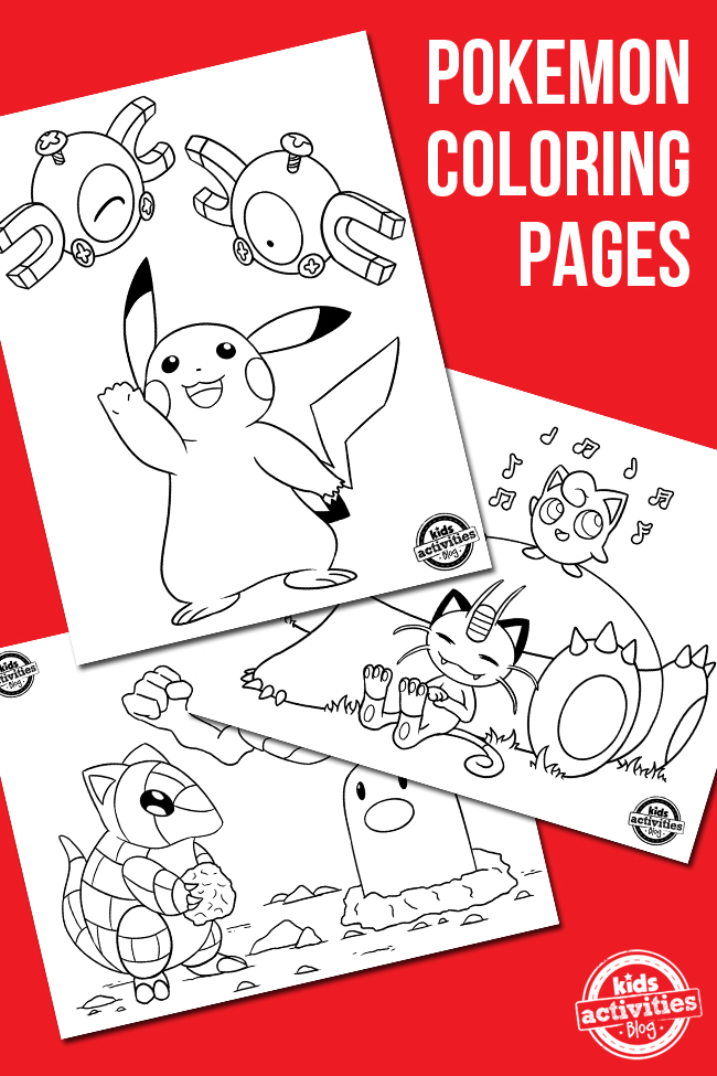 Free pokemon coloring pages with video drawing coloring tutorial kids activities blog